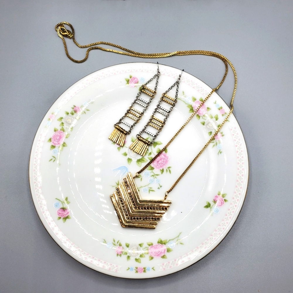 Earrings and Necklace Set